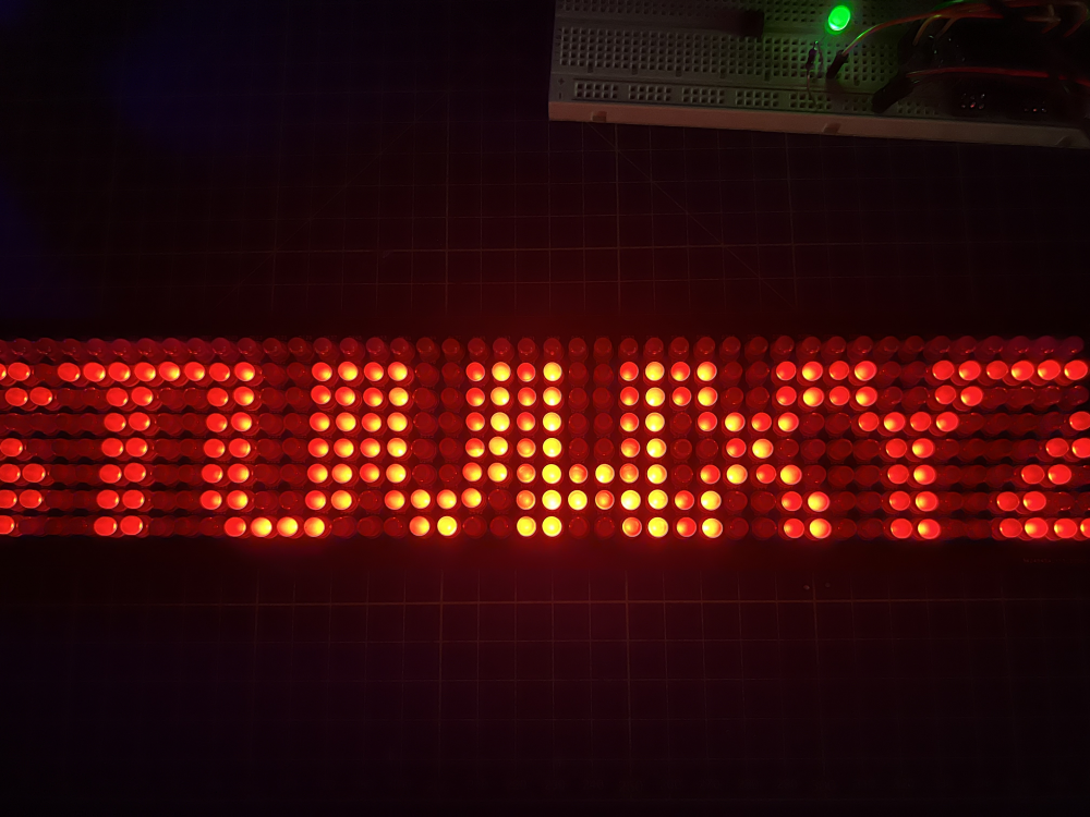 Led Scroller Matrix, ATMega48-based