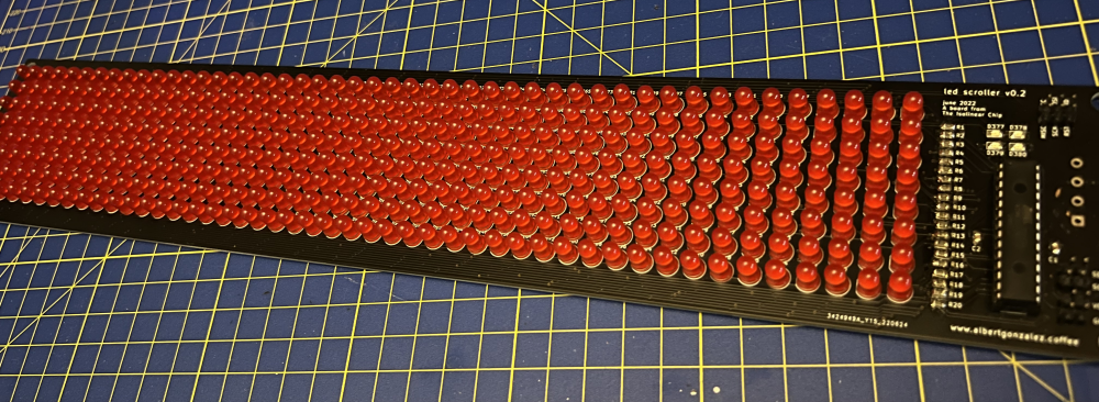Led Scroller Matrix, ATMega48-based